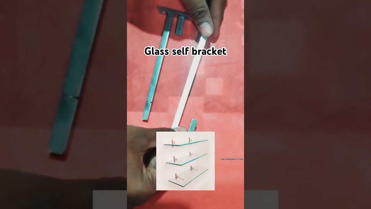 F- BRACKET 8MM Glass Self  Bracket 