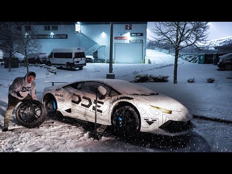 idiot-lamborghini-driver-vs-snow-storm!