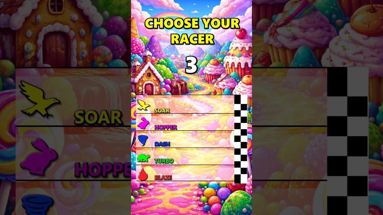Will you WIN or LOSE in the Candy Land Race 🍭🏁?! 