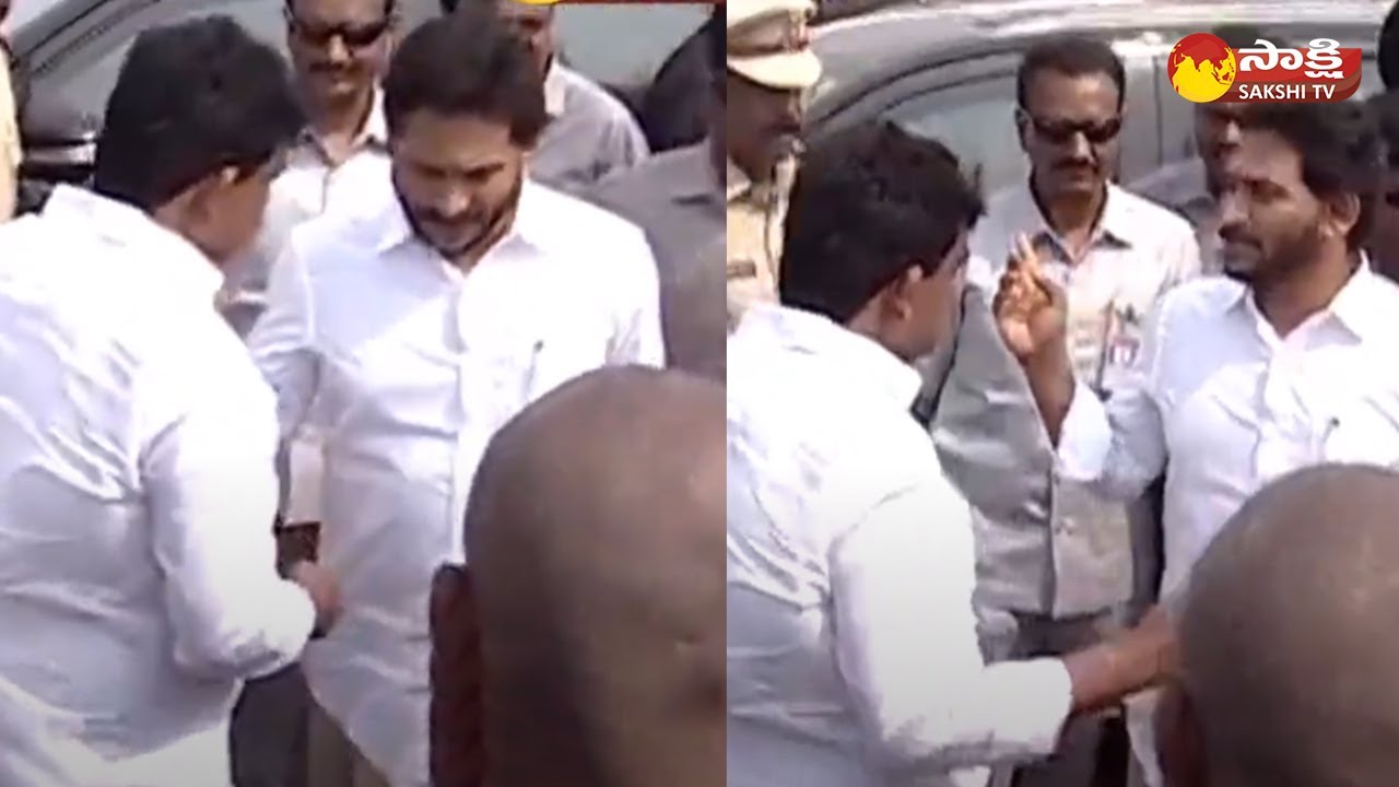 CM Jagan and Perni Nani Visuals at Machilipatnam Port Bhoomi Puja 