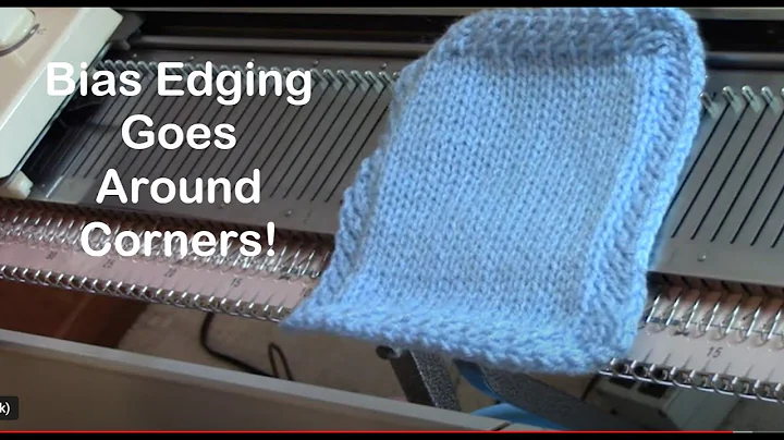 Knitted Anti Roll Bias Edging With Neat Corners by Diana Sullivan