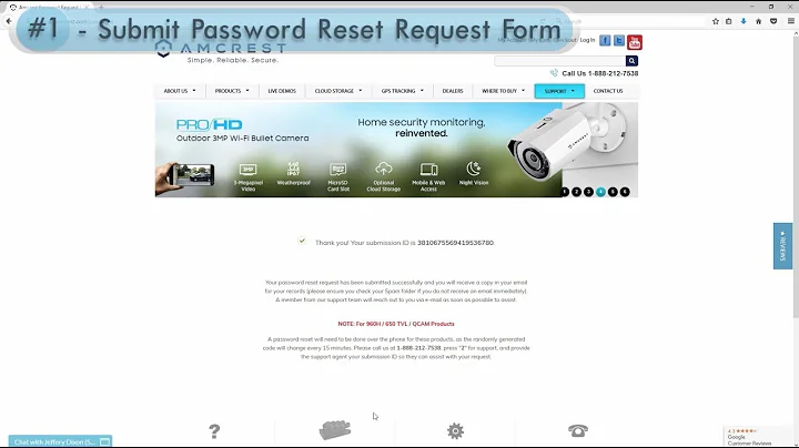 Amcrest DVR and NVR - Password Reset Code Procedure