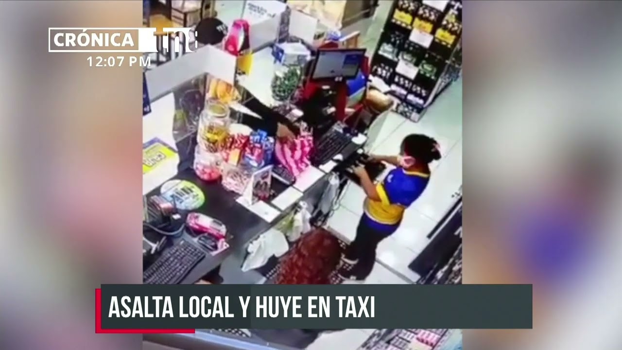¡Arriba las manos! Robo en un Súper Express de Managua  - Nicaragua