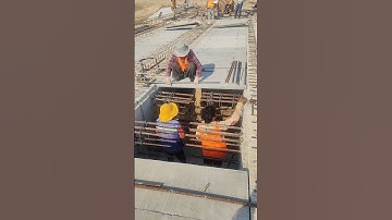 Technical Install cross beam rebar of bridge
