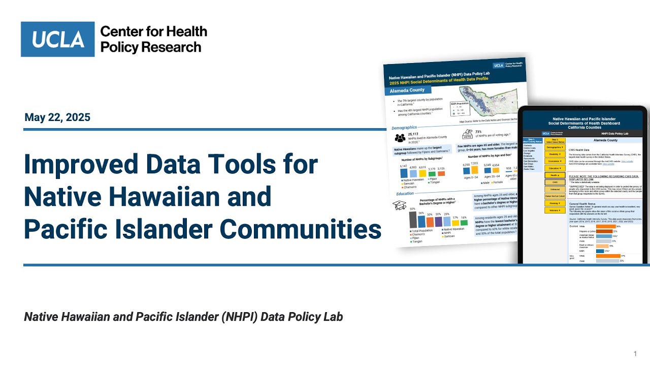 Improved Data Tools for Native Hawaiian and Pacific Islander Communities: May 22, 2025