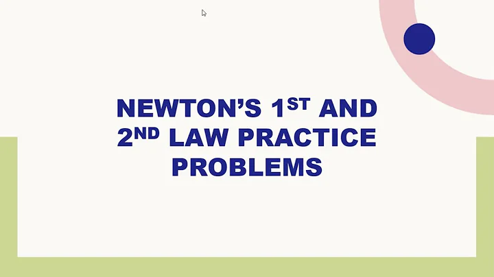 Newton’s 1st Law, 2nd Law, and FBDs | Practice Problems | Lesson 2, Unit 2: Forces | AP Physics 1