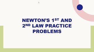 Newton’s 1st Law, 2nd Law, and FBDs | Practice Problems | Lesson 2, Unit 2: Forces | AP Physics 1