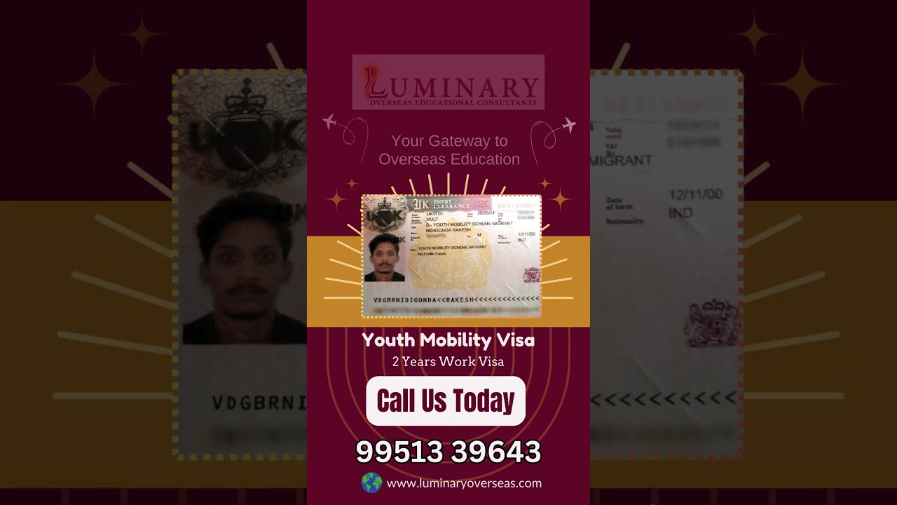 Our Student Got Youth Mobility Visa ✈️🎓 Call/Whatsapp 📌 9951339643📌 or Fill the Google Form in Bio🔥
