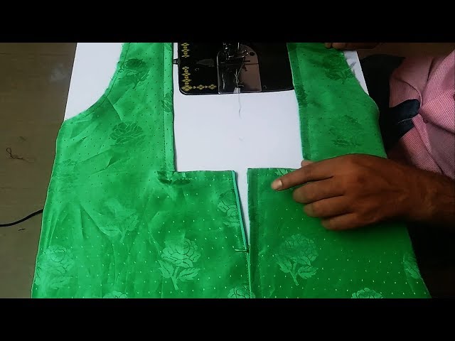 High neck collar design and back side zip in Kurti (suit) cutting and  stitching | suit, collar, Kurti top | High neck collar design and back side  zip in Kurti (suit) cutting