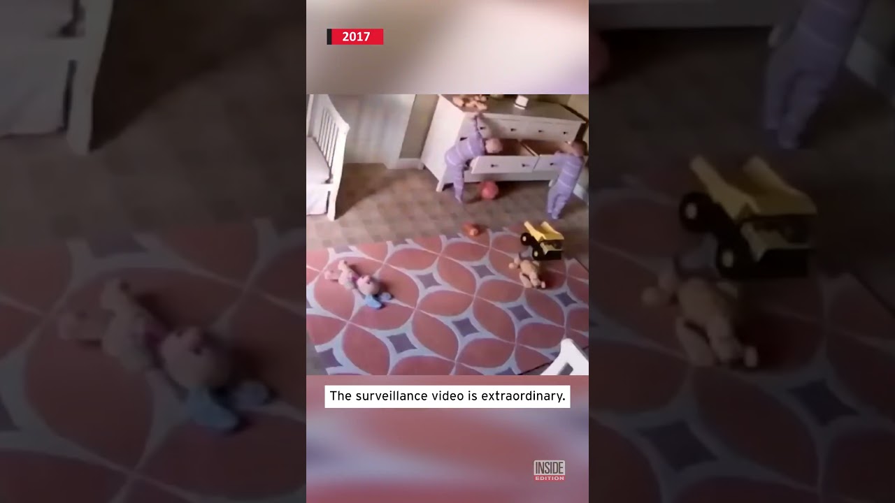 Little Boy Saves His Twin From Falling Dresser #shorts - YouTube