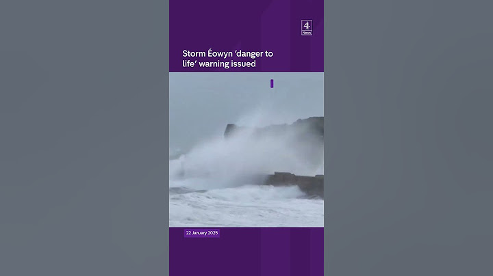 Storm Éowyn 'danger to life' warning