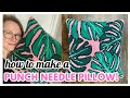 Punch Needle Pillow Tutorial // Easy DIY!