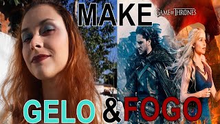MAQUIAGEM GELO E FOGO - GAME OF THRONES MAKE - ICE AND FIRE screenshot 4