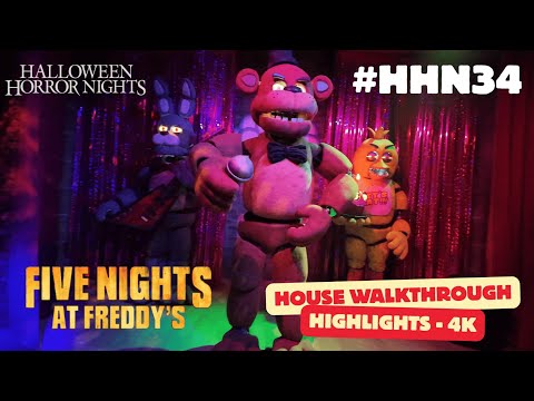 Halloween Horror Nights Orlando 2025 - Five Nights at Freddy's Walkthrough Highlights #hhn34