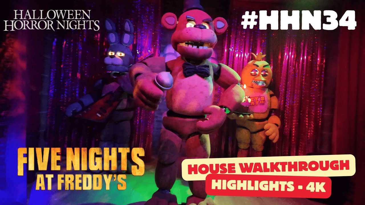 Halloween Horror Nights Orlando 2025 - Five Nights at Freddy's Walkthrough Highlights #hhn34