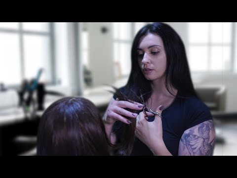 ASMR Peluquería realista ✂ Lavado de cabello, corte, peinado y masaje | ASMR roleplay