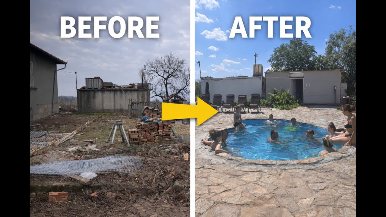 The construction process of our Outdoor youth space