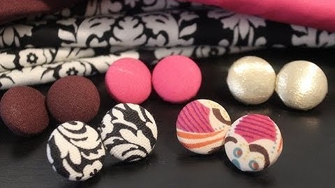 DIY: Fabric Button Earrings