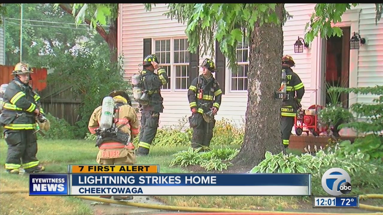 Lightning strikes multiple buildings across WNY