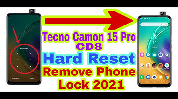 Tecno Camon 15 Pro(CD8)Hard Reset/Remove Phone Lock 2021||Unlock Pattern/Pin/Password 100% Working