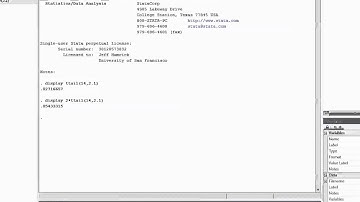 Computations Related to a Student