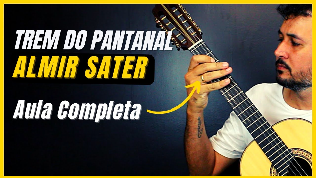 TREM DO PANTANAL - Almir Sater (aula completa)| Como tocar na viola  | Passo a passo | Tutorial