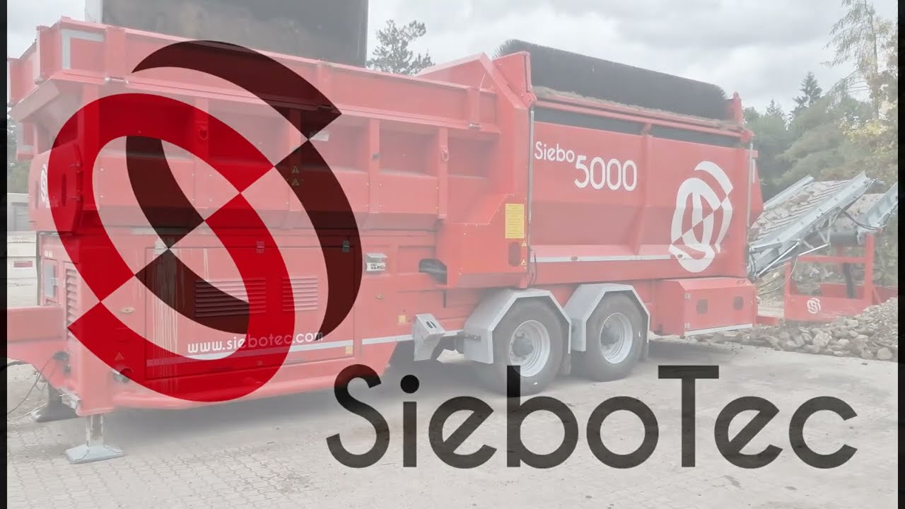 Trommelsieb Siebo 5000 mit Steinfalle