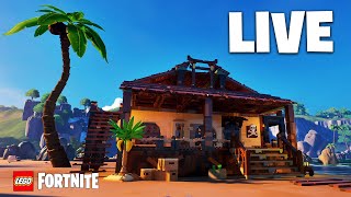 🔴LIVE | PIRATE TOWN Prep in LEGO Fortnite!