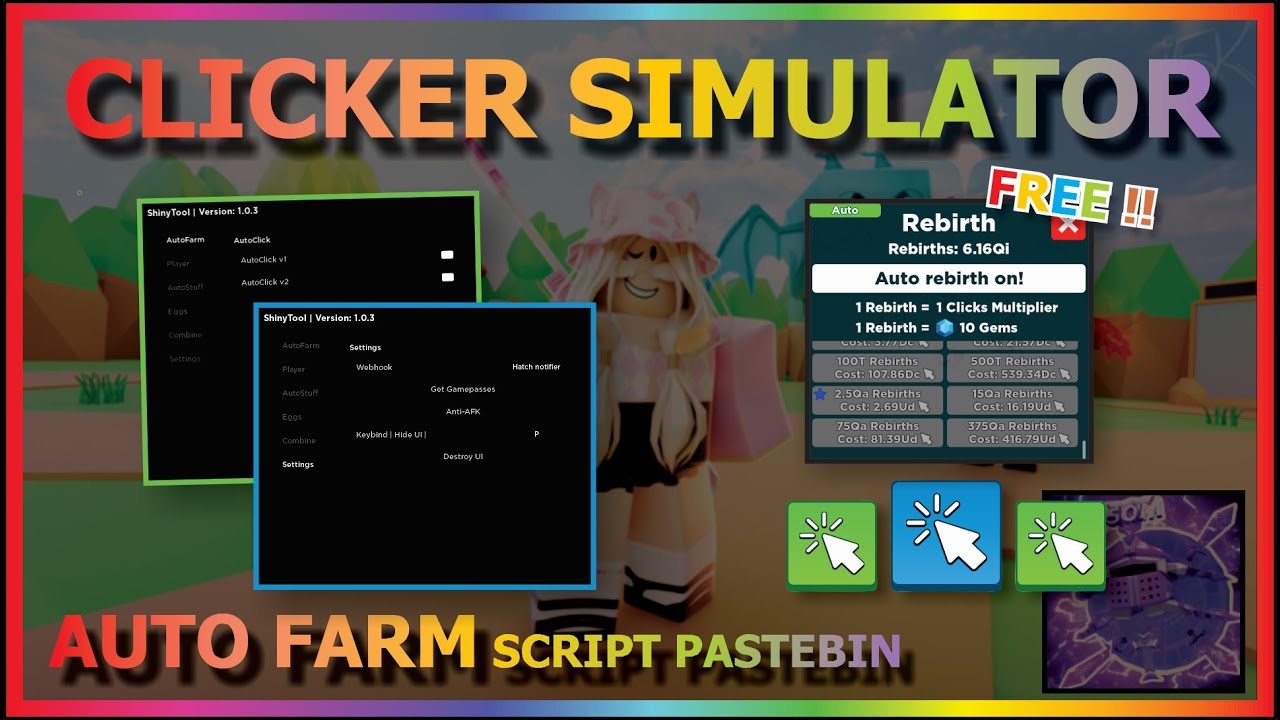 Rich Clicker Simulator: Auto Click, Anti Afk, FPS Boost Scripts