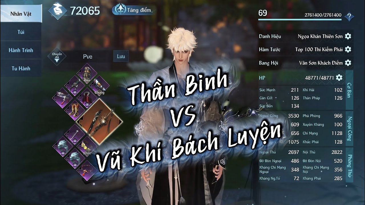 Thần Binh liệu có chênh lệch quá nhiều sát thương so với vũ khí bách luyện? 