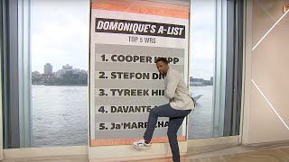 Domonique Foxworth's TOP 5️⃣ NFL WIDE RECEIVERS | First Take