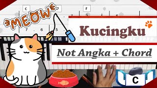Kucingku - Pak Kasur | Keyboard Tutorial Cover in C   Not Angka   Chord