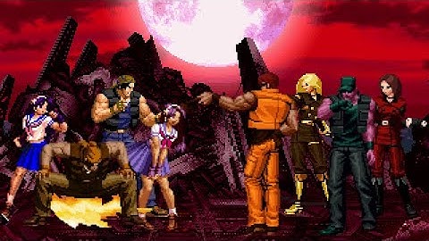 [KOF Mugen] Memorial | Athena & Ralf Team vs Clark & Whip Team [ 4vs4 ]