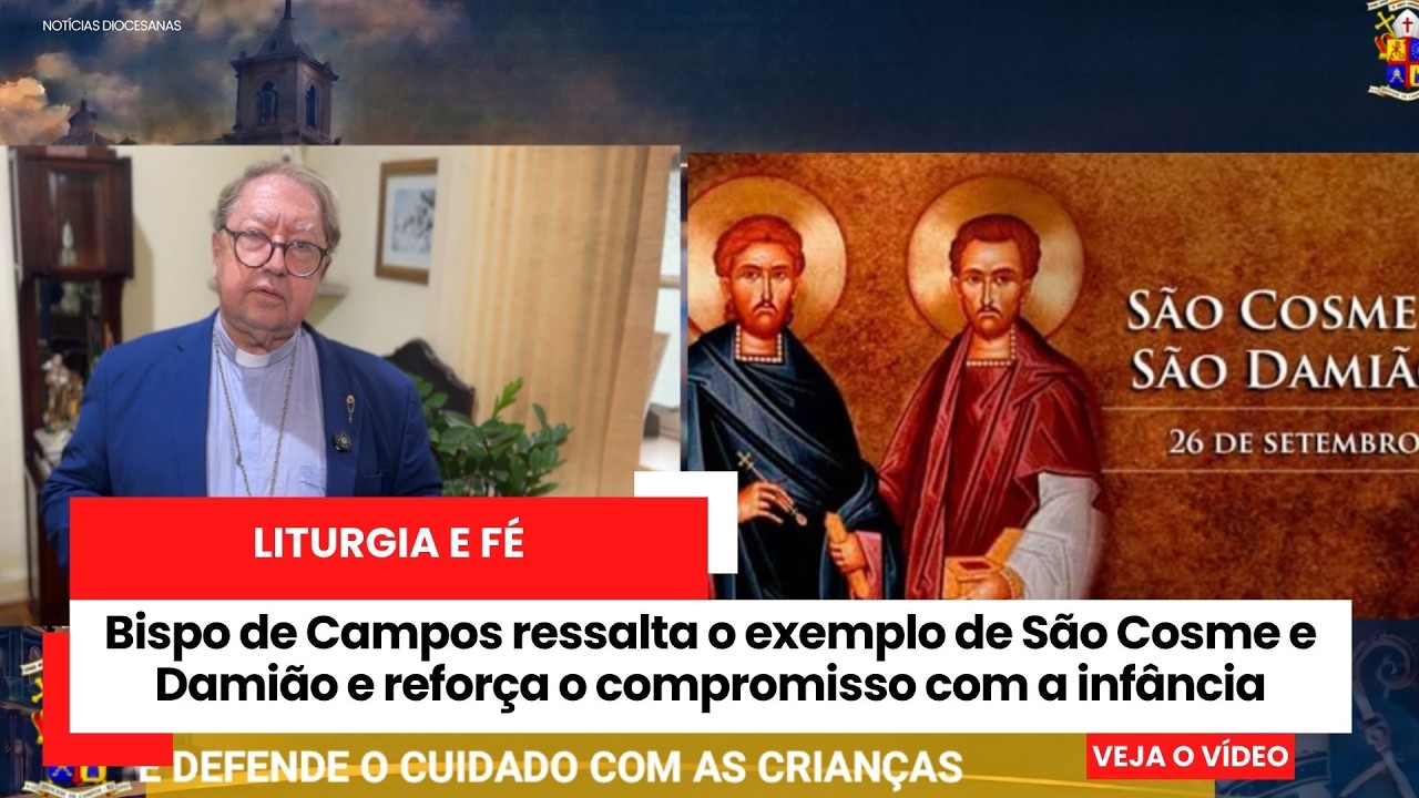 Dom Roberto Francisco destaca o legado de São Cosme e Damião e defende o cuidado com as crianças
