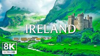 Ireland 8K | A Hidden Celtic Dream – Rolling Meadows, Stone Castles &amp; Misty Shores