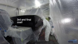 Boat Painting 101: Spraying the Topcoat