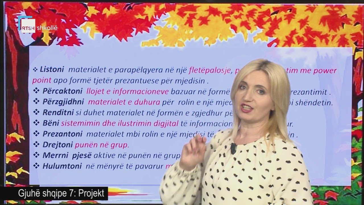 Gjuhë shqipe 7 - Projekt