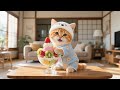 Ginger Kitten Loves Fruit Ice Cream, Mama Cat Makes a Delicious Fruit Ice Cream Bowl 🍓🍨✨