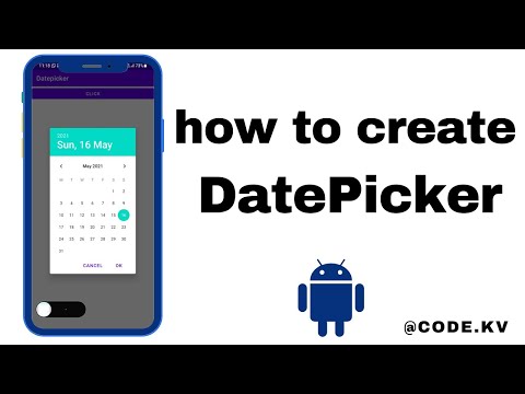 How to create DatePickerDialog in Android Studio | DatePickerDialog | Codekv | Kushvyas