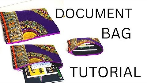 Handmade document bag(DIY) How to cut and sew a document bag