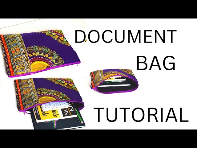 Handmade document bag(DIY) How to cut and sew a document bag