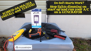 DIY A/C Upgrade Soft Start ICM870 Install/Testing - Run your A/C on Generator - Stop Lights Dimming