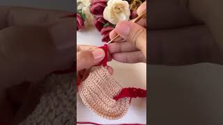 new super easy baby shoes crochet #crochet #knitting #art #youtube #shorts