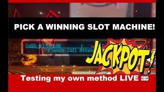 Picking a winning slot machine  LIVE with JACKPOTS!  Lots of TIPS included!