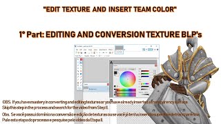 Part 1: EDIT TEXTURE/ INSERT TEAM COLOR in models wc3