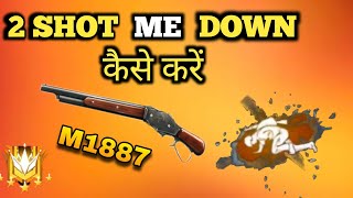 HOW TO KNOCK DOWN ENEMY BY 2 SHOTS || HOW TO USE M1887 IN FREE FIRE || 2 SHOTS ME KNOCK KAISE KARE🤔 screenshot 4