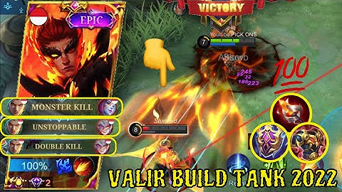 Valir Roam Build Tank | Valir Solo Tank Build | Valir Best Build 2022 - MLBB