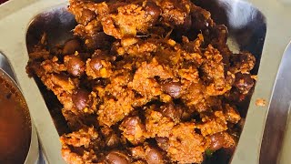 Kadle Balyar Sukka     Dry Shark Fish Curry