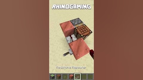 Pop up Crafting Table For Your Minecraft Base! #shorts