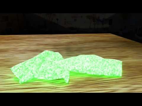 Glow In The Dark Molecular Cloth Blender 2.77